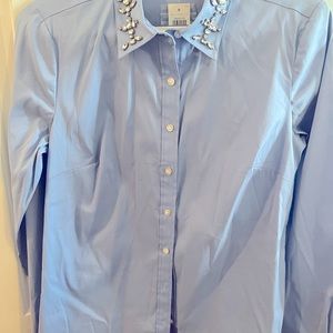 Ann Taylor gem collared dress shirt - never worn/